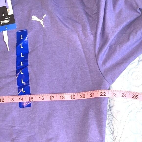 Puma cropped hooded sweater Size L Hazy blue - Picture 5 of 6